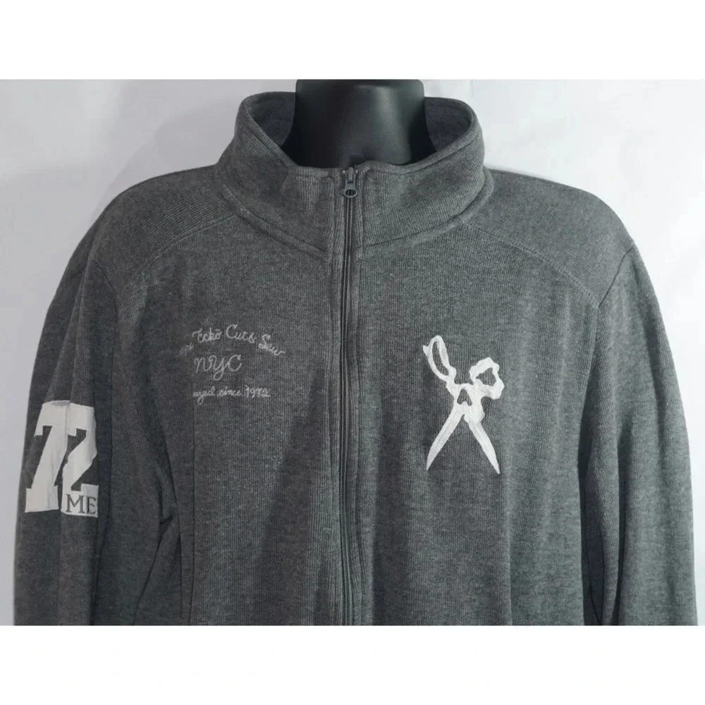 Marc Ecko Cut and Sew Full Zip Sweater Size L